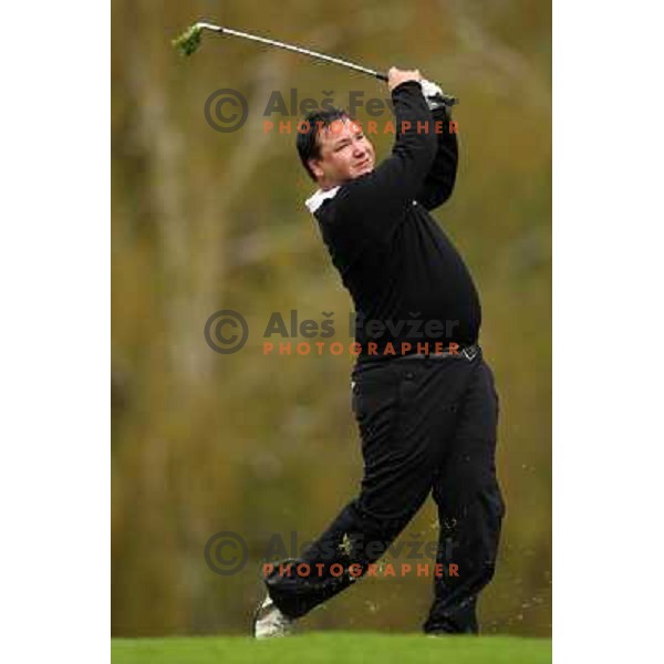 Lovse at Bank Austria Pro-AM golf tournament, Kings golf course, Bled, Slovenia, 21.4.2008 