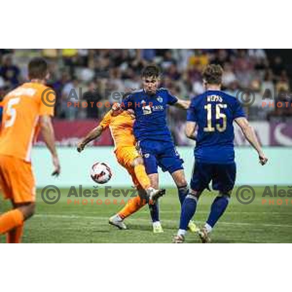 in action during UEFA Europa Conference League qualifier football match between Maribor and Urartu in Ljudski vrt, Maribor, Slovenia on July 8, 2021