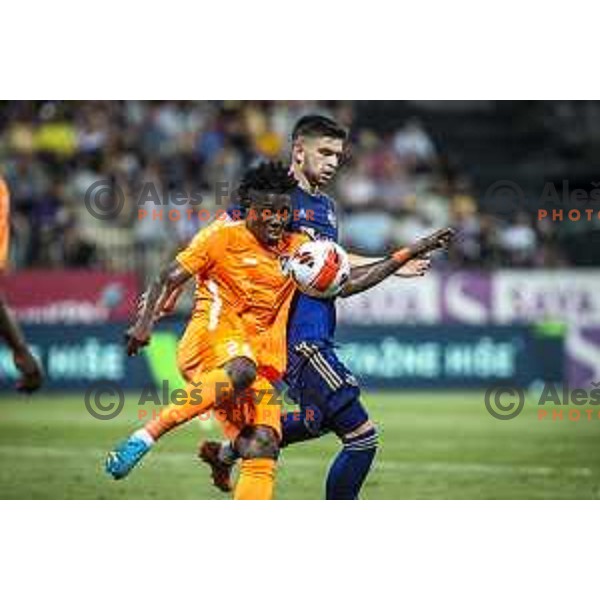 in action during UEFA Europa Conference League qualifier football match between Maribor and Urartu in Ljudski vrt, Maribor, Slovenia on July 8, 2021
