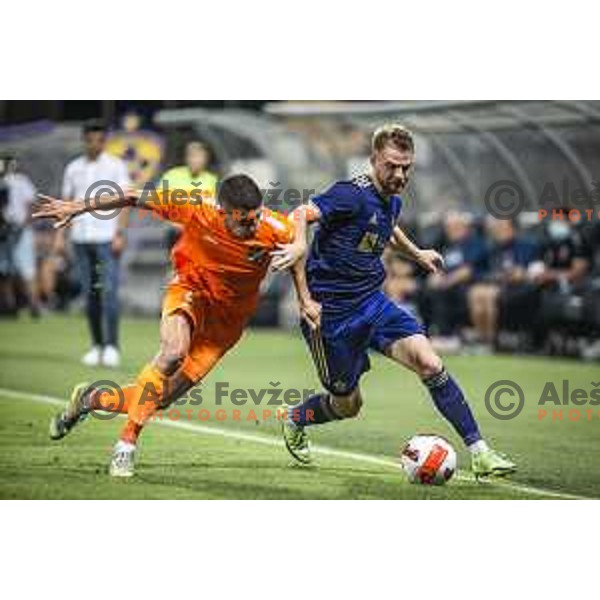 Rudi Vancas Pozeg in action during UEFA Europa Conference League qualifier football match between Maribor and Urartu in Ljudski vrt, Maribor, Slovenia on July 8, 2021