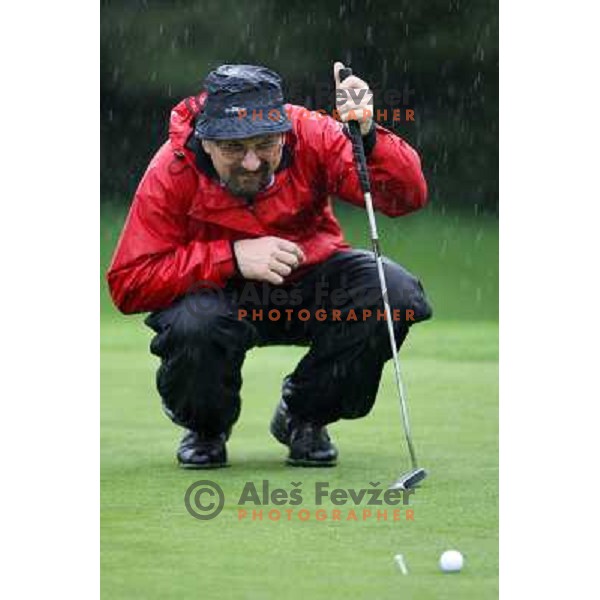 Joze Zadravec at Bank Austria Pro-AM golf tournament, Kings golf course, Bled, Slovenia, 21.4.2008 