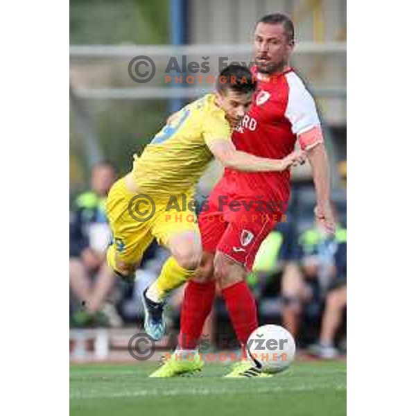 action during UEFA Conference League first qualifying round football match between Domzale (SLO) and Swift Hesper (LUX) in Domzale Sports Park, Slovenia on July 8, 2021