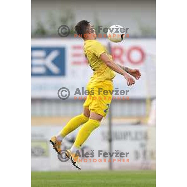 action during UEFA Conference League first qualifying round football match between Domzale (SLO) and Swift Hesper (LUX) in Domzale Sports Park, Slovenia on July 8, 2021