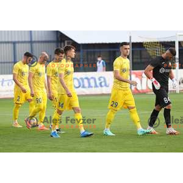 action during UEFA Conference League first qualifying round football match between Domzale (SLO) and Swift Hesper (LUX) in Domzale Sports Park, Slovenia on July 8, 2021