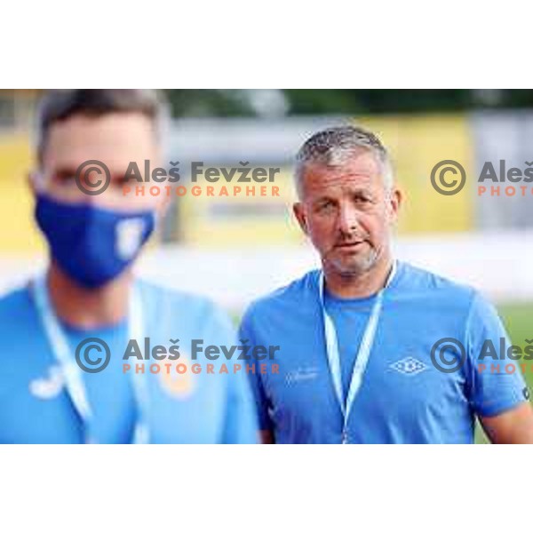 action during UEFA Conference League first qualifying round football match between Domzale (SLO) and Swift Hesper (LUX) in Domzale Sports Park, Slovenia on July 8, 2021