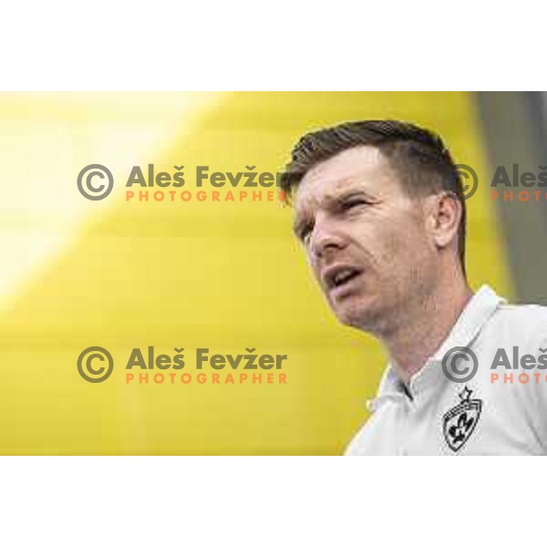 Simon Rozman, head coach of Maribor during press conference at Maribor Airport, Maribor, Slovenia on July 13, 2021