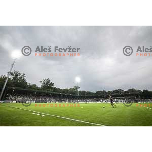 prior to UEFA Champions League qualifier football match between Mura and Shkëndija in Fazanerija, Murska Sobota, Slovenia on July 13. 2021