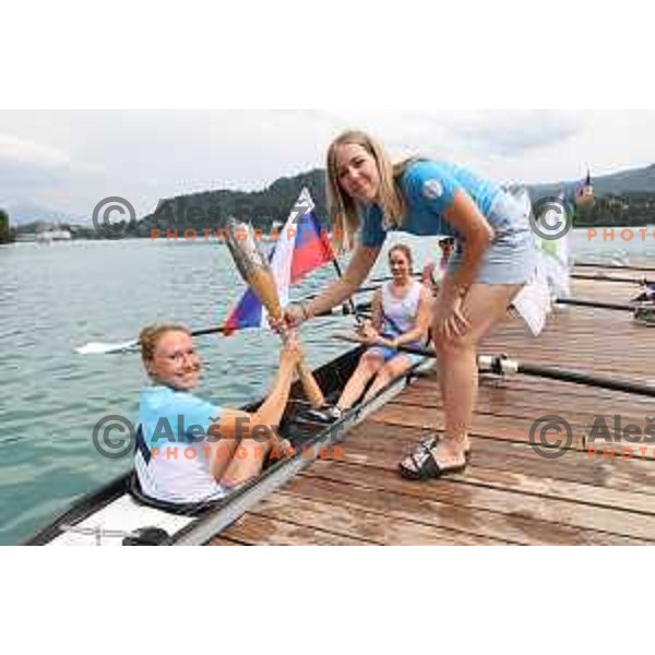 Slovenska Bakla (Slovenian Torch) during OKS event at Bled, Slovenia on July 13, 2021