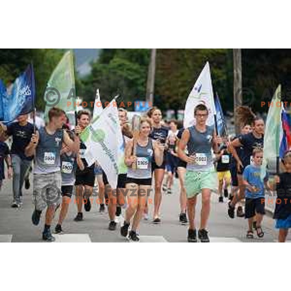 Slovenska Bakla (Slovenian Torch) during OKS event at Bled, Slovenia on July 13, 2021