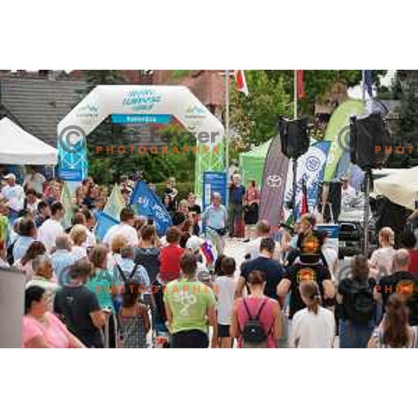 Slovenska Bakla (Slovenian Torch) during OKS event at Bled, Slovenia on July 13, 2021