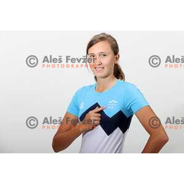 Pia Babnik, member of Slovenia Olympic Golf team for Tokyo Summer Olympic games during photo shooting in Ljubljana, Slovenia on June 29, 2021