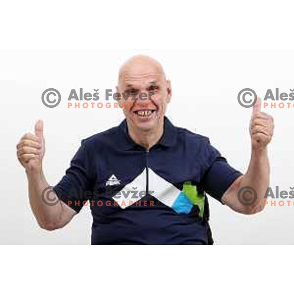 Franc Pinter, member of Slovenia Paralympic team for Tokyo Paralympic games during photo shooting in Ljubljana, Slovenia on June 29, 2021