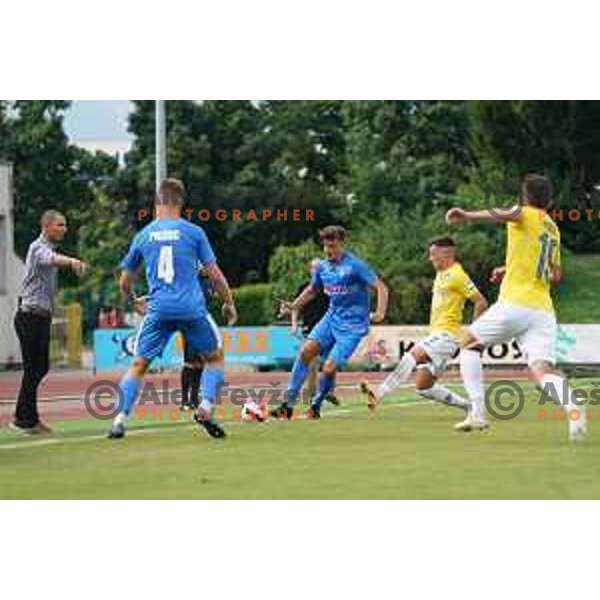 in action during Prva Liga Telemach football match between Bravo and Kalcer Radomlje in Ljubljana, Slovenia on July 16, 2021
