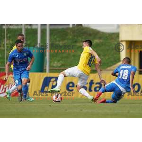Martin Kramaric in action during Prva Liga Telemach football match between Bravo and Kalcer Radomlje in Ljubljana, Slovenia on July 16, 2021