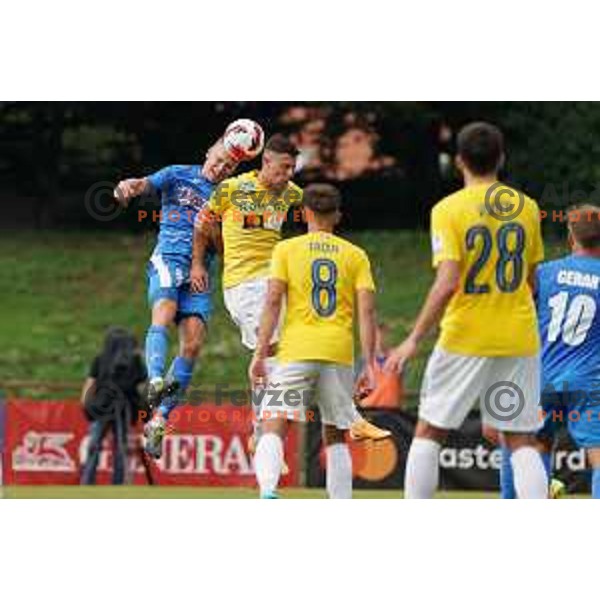 in action during Prva Liga Telemach football match between Bravo and Kalcer Radomlje in Ljubljana, Slovenia on July 16, 2021