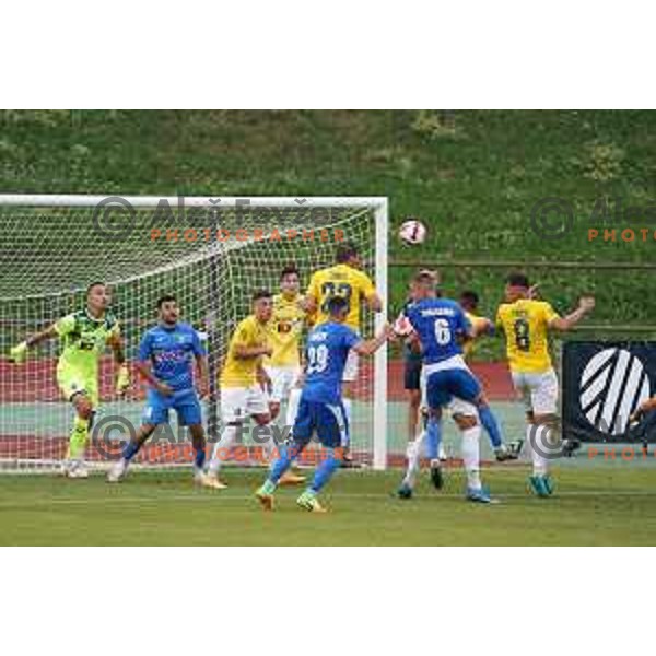in action during Prva Liga Telemach football match between Bravo and Kalcer Radomlje in Ljubljana, Slovenia on July 16, 2021