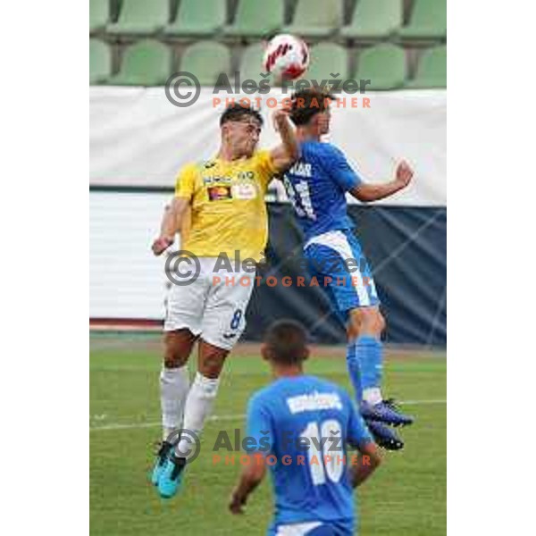 in action during Prva Liga Telemach football match between Bravo and Kalcer Radomlje in Ljubljana, Slovenia on July 16, 2021
