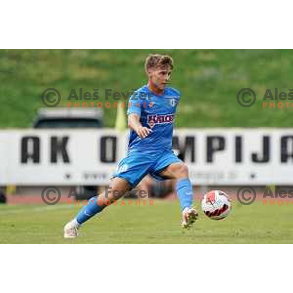 in action during Prva Liga Telemach football match between Bravo and Kalcer Radomlje in Ljubljana, Slovenia on July 16, 2021