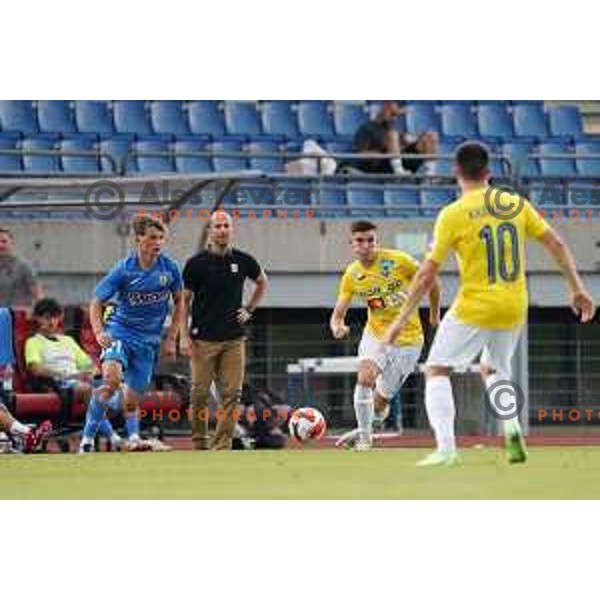 in action during Prva Liga Telemach football match between Bravo and Kalcer Radomlje in Ljubljana, Slovenia on July 16, 2021