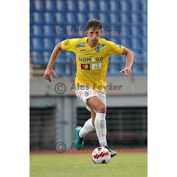 in action during Prva Liga Telemach football match between Bravo and Kalcer Radomlje in Ljubljana, Slovenia on July 16, 2021