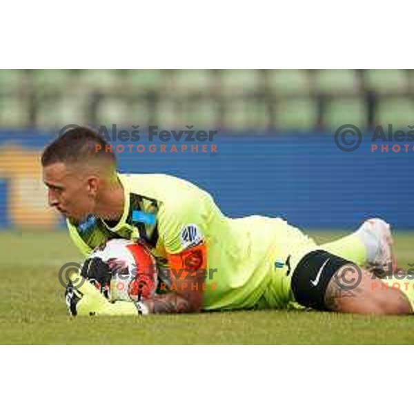 Igor Vekic in action during Prva Liga Telemach football match between Bravo and Kalcer Radomlje in Ljubljana, Slovenia on July 16, 2021