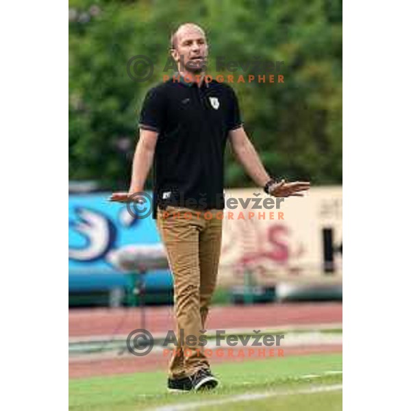 Rok Hanzic, head coach of Radomlje during Prva Liga Telemach football match between Bravo and Kalcer Radomlje in Ljubljana, Slovenia on July 16, 2021