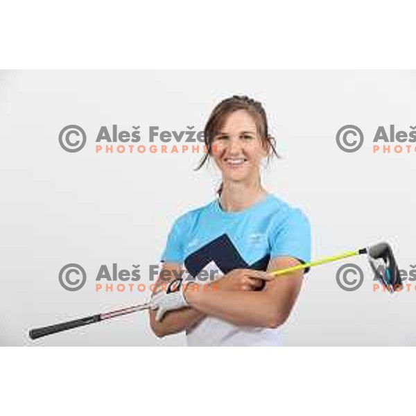 Katja Pogacar ,candidate for Slovenia Golf Olympic team for Tokyo 2020 Summer Olympic Games during photo shooting in Ljubljana, Slovenia on May 19, 2021