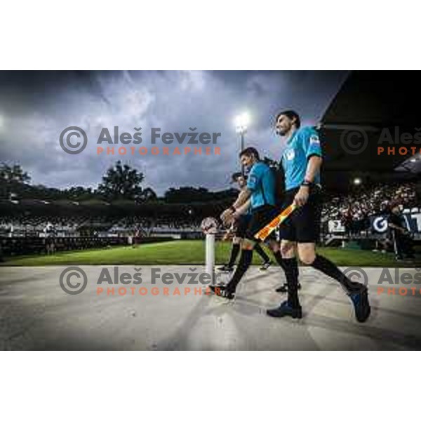 Referee Matej Jug during Prva liga Telemach football match between Mura and Tabor in Fazanerija, Murska Sobota, Slovenia on July 17, 2021