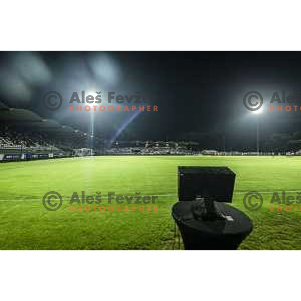 VAR system during Prva liga Telemach football match between Mura and Tabor in Fazanerija, Murska Sobota, Slovenia on July 17, 2021