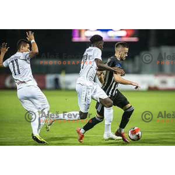 Tomi Horvat in action during Prva liga Telemach football match between Mura and Tabor in Fazanerija, Murska Sobota, Slovenia on July 17, 2021