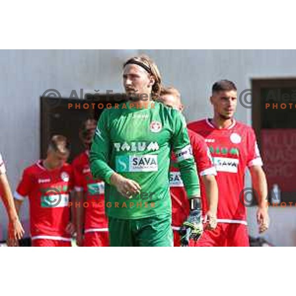 in action during Prva Liga Telemach football match between Aluminij and Koper in Kidricevo Slovenia on July 17, 2021