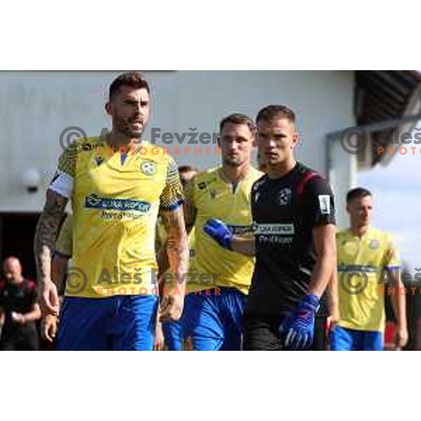 in action during Prva Liga Telemach football match between Aluminij and Koper in Kidricevo Slovenia on July 17, 2021