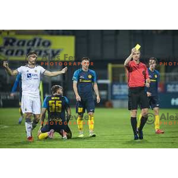 Referee Asmir Sagrkovic during Prva liga Telemach football match between Celje and Maribor in Arena z’Dežele, Celje, Slovenia on July 18, 2021