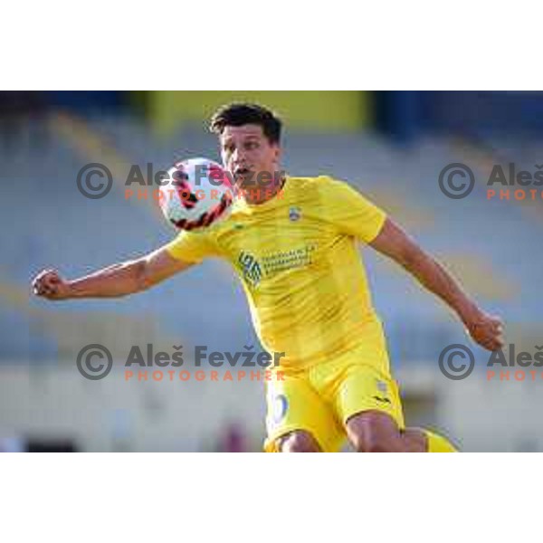 Sven Sostaric Karic in action during UEFA Conference League match between Domzale and Honka Espoo in Domzale, Slovenia on July 20, 2021