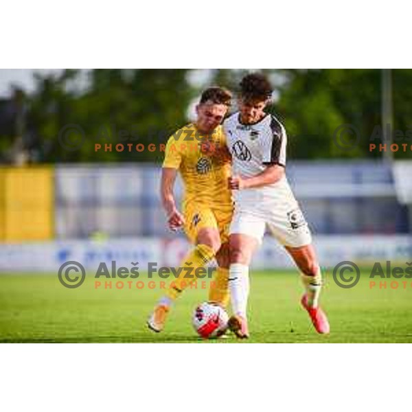Andraz Zinic in action during UEFA Conference League match between Domzale and Honka Espoo in Domzale, Slovenia on July 20, 2021