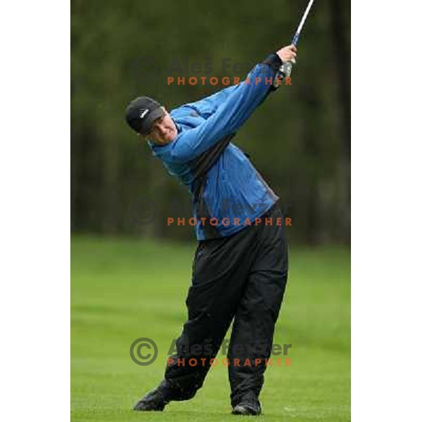 Gregor Slabe at Bank Austria Pro-AM golf tournament, Kings golf course, Bled, Slovenia, 21.4.2008 