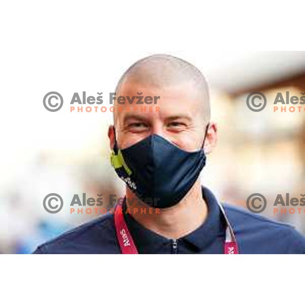 Of Slovenia Olympic team during open air press conference in Olympic Village at Tokyo 2020 Summer Olympic Games Japan on July 22, 2021