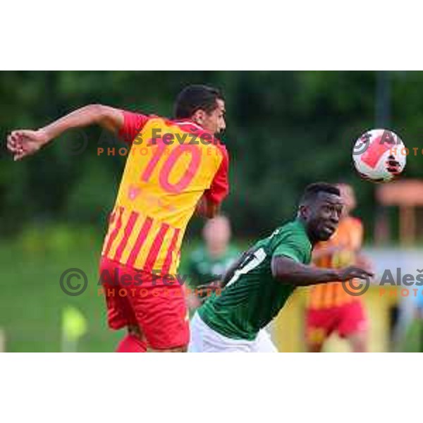 Aldair Djalo in action during UEFA Conference league qualification match between Olimpija (SLO) and Birkirkara (TUR) in Ljubljana, Slovenia on July 22, 2021