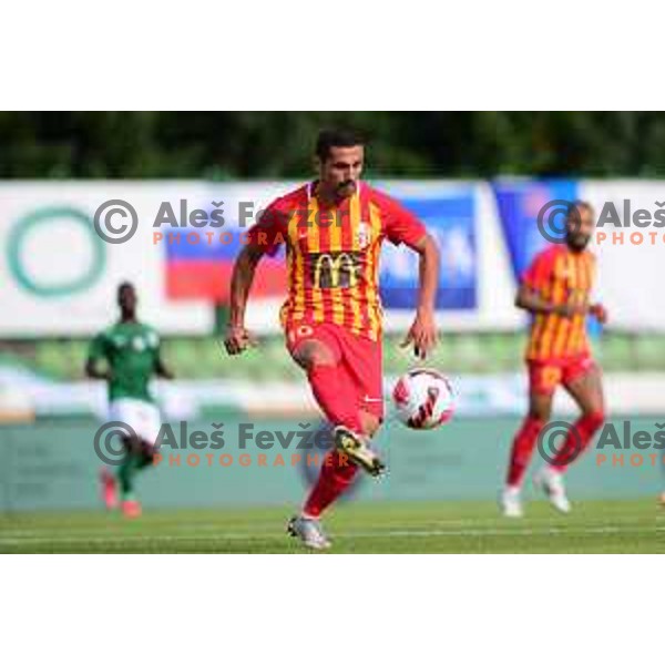 in action during UEFA Conference league qualification match between Olimpija (SLO) and Birkirkara (TUR) in Ljubljana, Slovenia on July 22, 2021