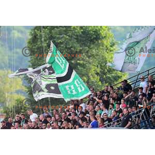 in action during UEFA Conference league qualification match between Olimpija (SLO) and Birkirkara (TUR) in Ljubljana, Slovenia on July 22, 2021
