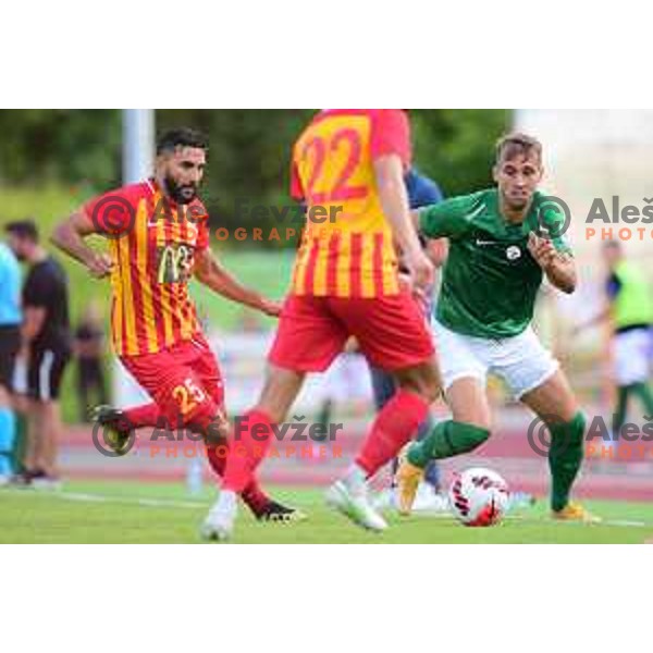 Mustafa Nukic in action during UEFA Conference league qualification match between Olimpija (SLO) and Birkirkara (TUR) in Ljubljana, Slovenia on July 22, 2021