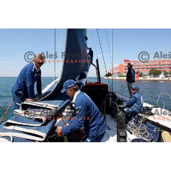 Ericsson Sailing team visits Slovenia with Volvo Open 70 boat from Volvo Ocean Race 2005-06, Portoroz 24.4.2008 