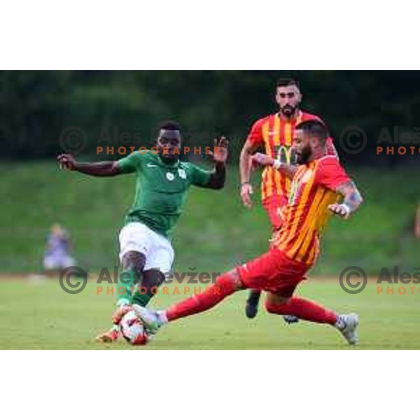 Aldair Djalo in action during UEFA Conference league qualification match between Olimpija (SLO) and Birkirkara (TUR) in Ljubljana, Slovenia on July 22, 2021