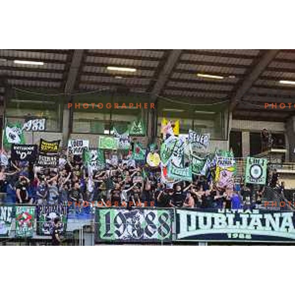 Action during UEFA Conference league qualification match between Olimpija ISLO) and Birkirkata (TUR) in Ljubljana, Slovenia on July 22, 2021