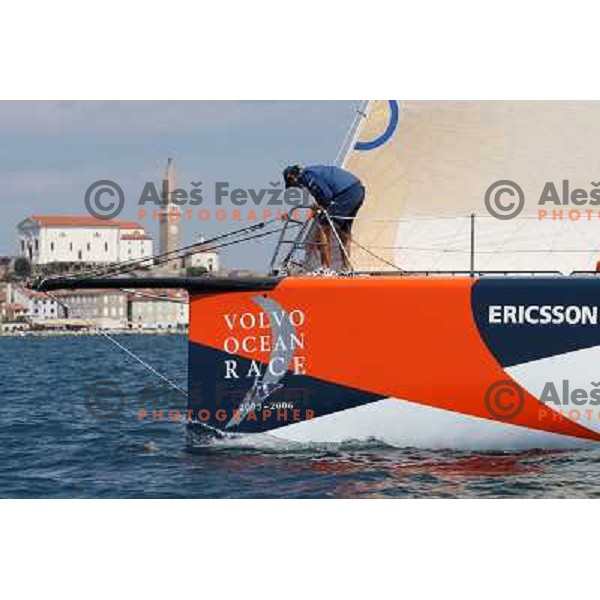 Ericsson Sailing team visits Slovenia with Volvo Open 70 boat from Volvo Ocean Race 2005-06, Portoroz 24.4.2008 