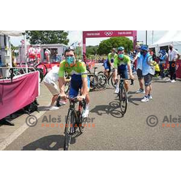 Jan Polanc of team Slovenia during Men’s Road Race from Musashinonomori Park to Fuji International Speedway (234 km) at Tokyo 2020 Summer Olympic Games, Japan on July 24, 2021