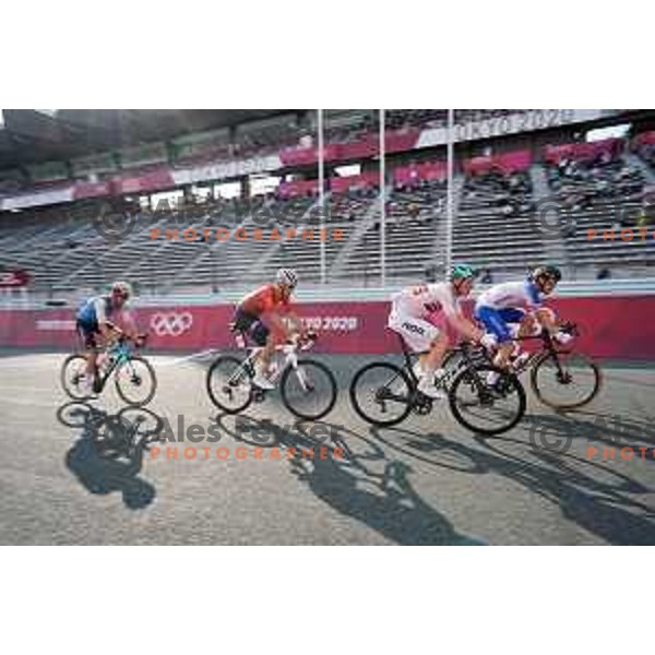 Of team Slovenia during Men’s Road Race from Musashinonomori Park to Fuji International Speedway (234 km) at Tokyo 2020 Summer Olympic Games, Japan on July 24, 2021