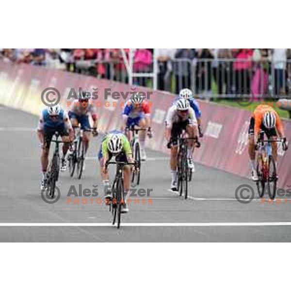 Tadej Pogacar of Slovenia, winner of bronze medal at Men’s Road Race from Musashinonomori Park to Fuji International Speedway (234 km) at Tokyo 2020 Summer Olympic Games, Japan on July 24, 2021
