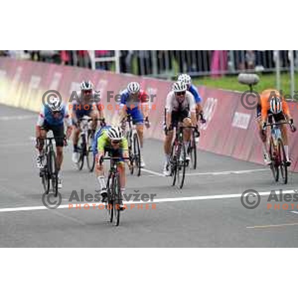 Tadej Pogacar of Slovenia, winner of bronze medal at Men’s Road Race from Musashinonomori Park to Fuji International Speedway (234 km) at Tokyo 2020 Summer Olympic Games, Japan on July 24, 2021