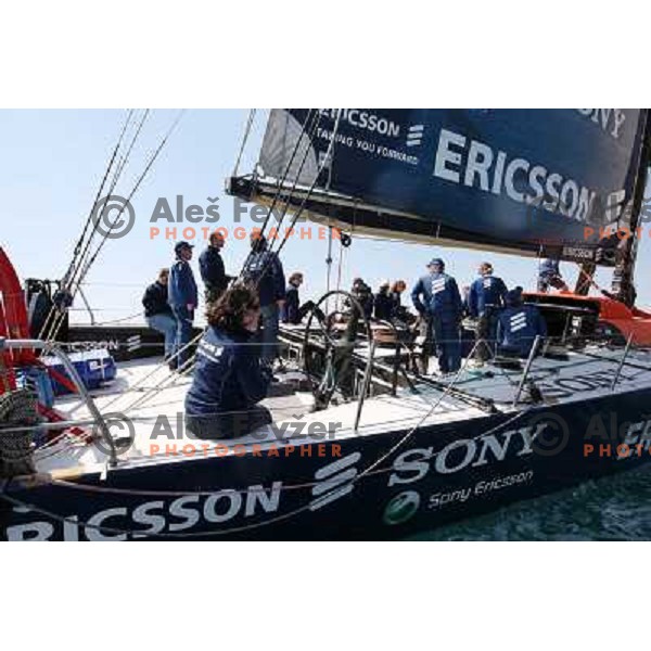 Ericsson Sailing team visits Slovenia with Volvo Open 70 boat from Volvo Ocean Race 2005-06, Portoroz 24.4.2008 